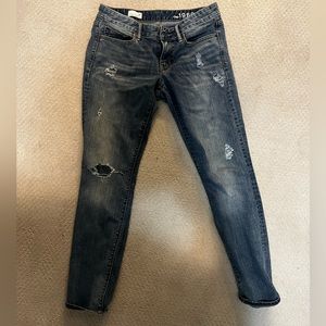 Gap distressed skinny jeans